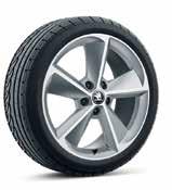 16" ALCATRAS alloy wheels (optional on Ambition) 17" TRIUS silver alloy wheels (option from Style)