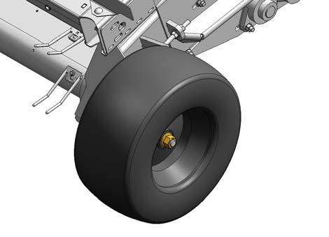MAINTENANCE AND SERVICING 5.11.2 Installing Wheel 1. Ensure lock washer (A) is installed onto spindle. 2. Install wheel (A) onto spindle and secure with wheel nut (B). Torque to 108 Nm (80 lbf ft).