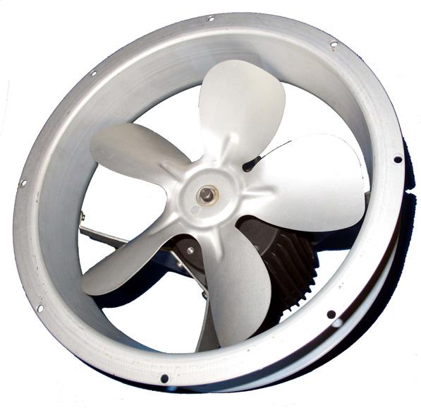 Rotron HF/ HFV/ HFG Propeller Fans General Propeller Information Propeller Fans have sheet metal blades, usually four or more in number, which are curved to provide an aerodynamic lift and are