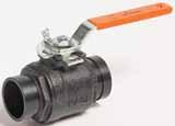 The Series 726 is a high-pressure standard port ball valve with grooved ends. This twopiece, end-entry valve features a floating ball for lower torque requirements.