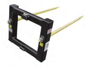 and Newer Skid Steer Models Econo Pallet Fork System 1-3/8" x 4" Class II ITA Alloy Steel Fully Tapered Tines Available in 42" and 46" Lengths 2800