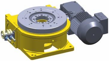 flange M8x deep terminal box centring flange, M8x2 deep centring ring on table top number of cam followers dependent on divisions 2 inductive proximity switches M2x plan view flange plan view