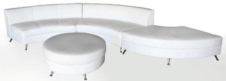 LOUNGE Contempo I-1 Curved Sofa,