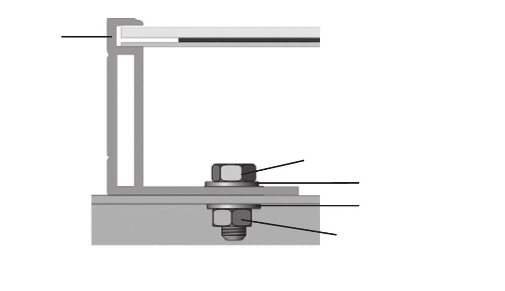 spring washer and nut as shown in Figure 1 and tighten to a torque of 16~20 N.m(140-180lbf.in.). All parts in contact with the frame should use flat stainless steel washers of minimum 1.