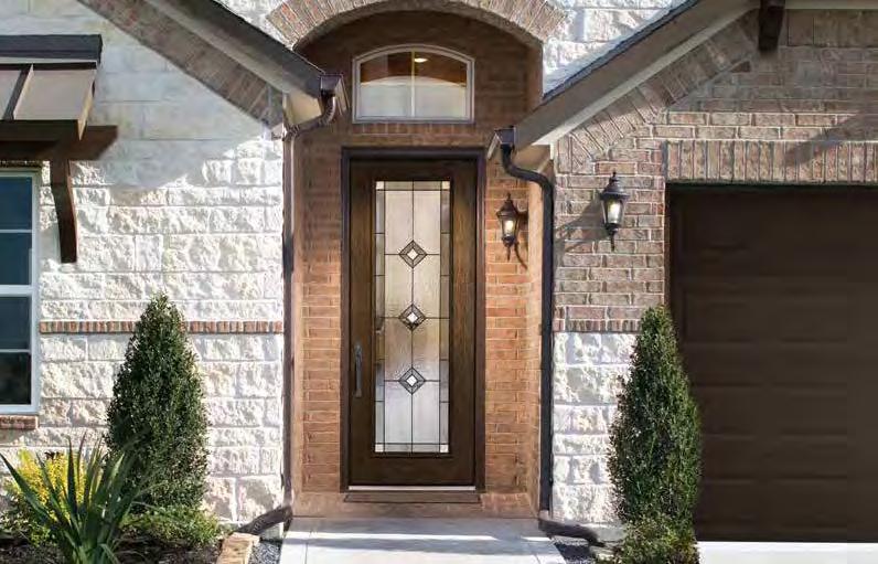 Choose from two wood-grained collections for the perfect fiberglass door to fit a variety of home styles at an