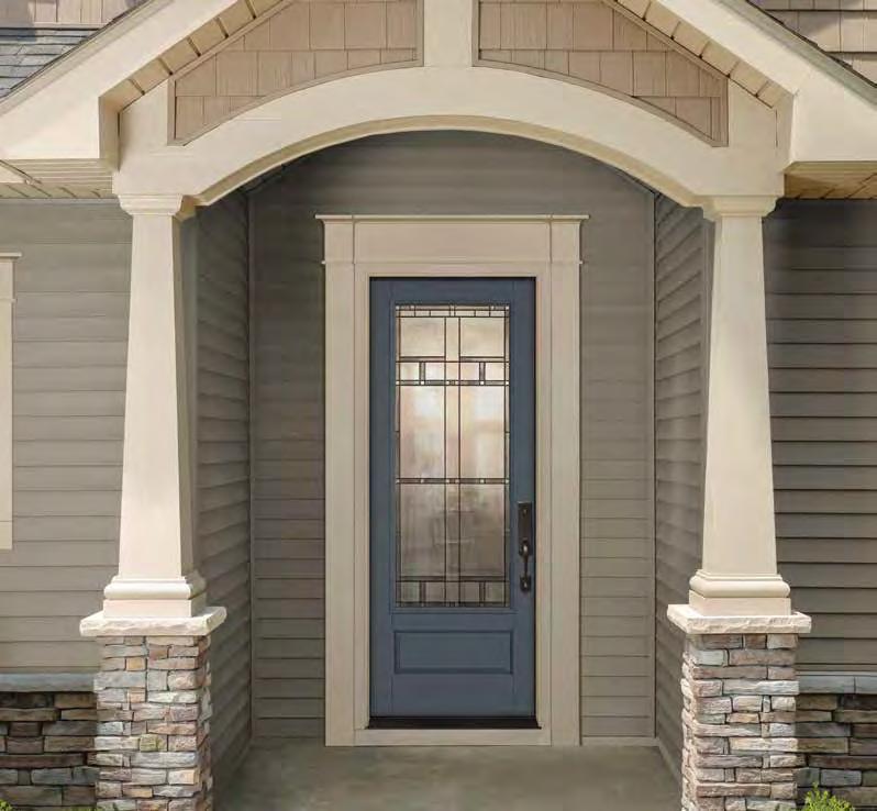 Therma-Tru Doors NEW NEW Therma-Tru Door Surrounds Add a beautiful, finished look to the entry with stylish, low-maintenance door surrounds from Therma-Tru.