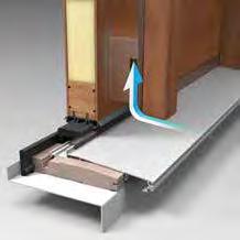 Air & Moisture 2 Corner seal pads (inswing only) complete the seal between the sill cap, bottom sweep and weatherstrip to
