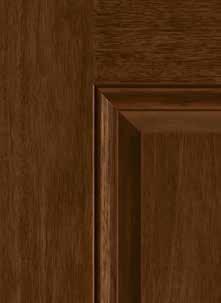* EnLitenTM flush-glazed sidelites. Exclusive glass designs. Finish Options Classic-Craft Mahogany entryways can be stained or painted any color. See the difference stain can make.