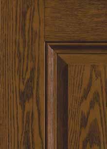 * EnLitenTM flush-glazed sidelites. Finish Options Classic-Craft Oak entryways can be stained or painted any color. See the difference stain can make.