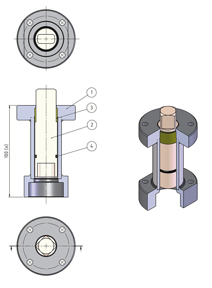 NOTE: Dimensions depending from valve s connection NOTE: Dimensions depending from actuator s size MATERIALS TABLE PART.