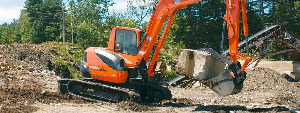 Kubota provides the window guard mounting points around the front window as a standard feature.