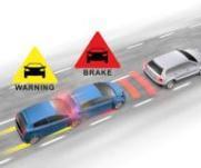 Active Safety Functions Autonomous Emergency Braking alerts the driver, tightens the active seatbelt, puts the brakes in an alert mode and applies the brakes autonomously.