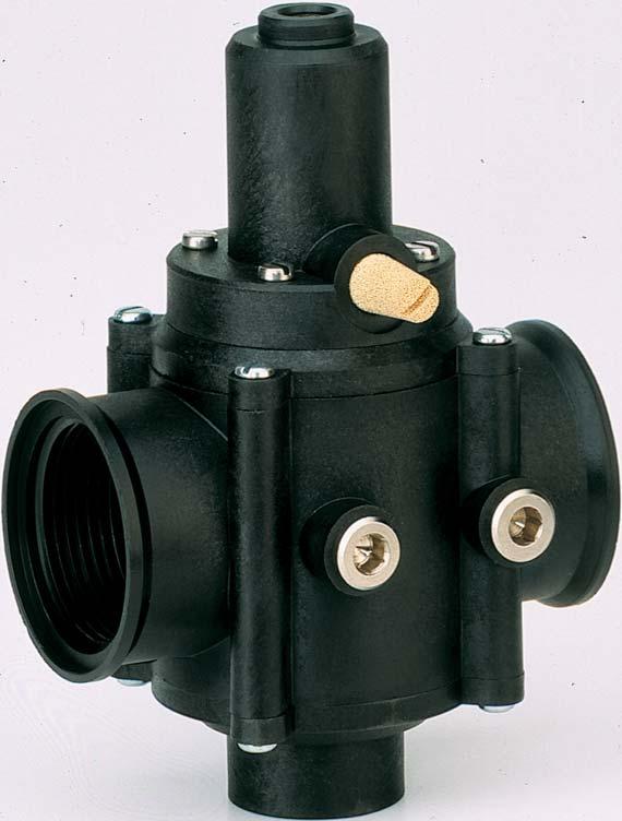 1/4 Ventilation connection R internal thread R 3/4 Control connection P1 internal thread R 1/8 Control pressure 4-8 bar Also available with attached control valve Control