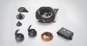 Tow bar wiring kit (not shown) Installation uses original vehicle connectors & a multifunctional trailer module which