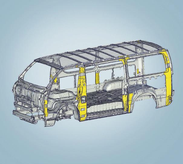 You ll also enjoy safe working conditions in HiAce, where dual front SRS airbags are fitted as standard.
