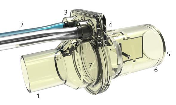 Flow sensor, proximal For Hamilton Medical ventilators PN 950185 188 cm - 1/box Overview Diameter (ID, OD [mm]) / Description 1 Connector OD15, ventilator side PSU (nature) 2 Tubing - Silicone 3