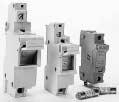 Fuseblocks, Holders and Terminal Blocks Modular Fuseholders CH Series Features: 10 38 Dovetail design provides maximum flexibility in assembling multiple poles Touchsafe design - No exposed contacts