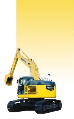 H YDRAULIC E XCAVATOR Advanced Monitor Features Three working modes designed to match engine speed, pump speed and system pressure Active mode for maximum production/power Breaker operations for