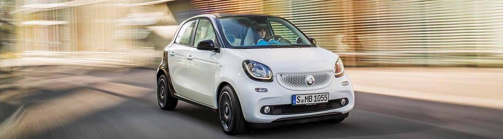Product Range of smart smart forfour 3-cylinder smart forfour 52 kw smart forfour 66 kw smart BRABUS forfour 80 kw Rated power output kw [hp] Acceleration 0-100 km/h s Top speed km/h CO 2 emissions