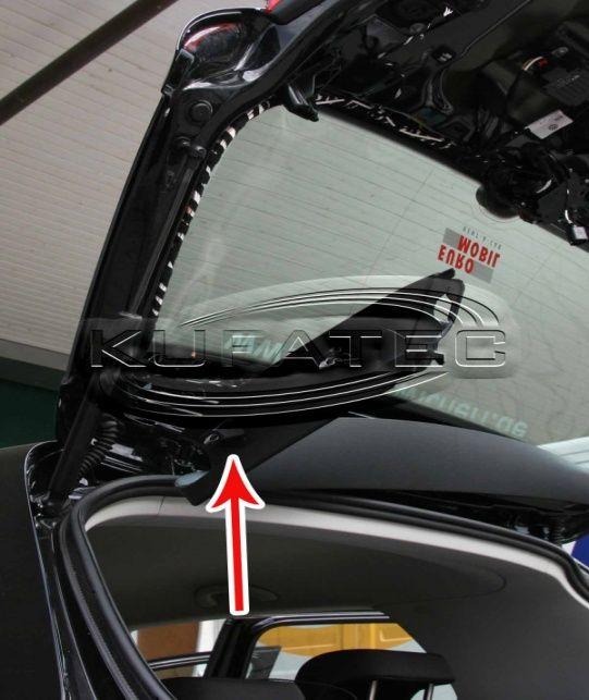 Remove the inside trunk lid cover. (pic.1) pic. 1 Remove the already existing antenna-module.