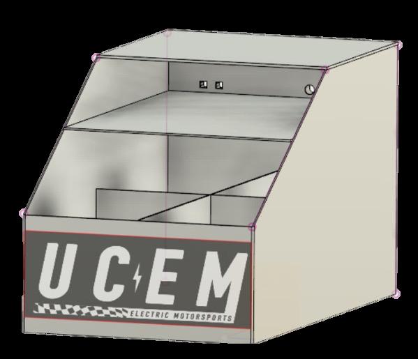 The material chosen for the container was aluminum, given its weight and strength properties. This material is also simple to construct out of and will save budget.