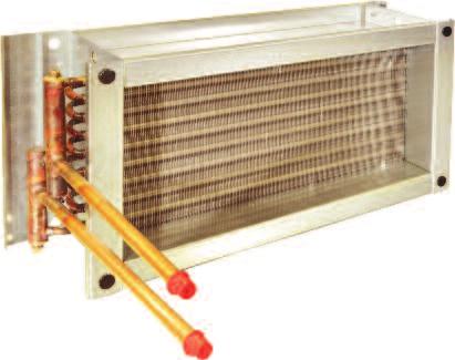 Cooling Coil Options Cooling coil options are available to offer mechanical cooling, direct expansion or chilled water coils constructed from copper tubes and headers with aluminium fins as standard