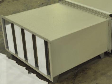 Attenuation Attenuators provided with the PVHRU Packaged Void Reclaim Unit are duct mounted attenuators for remote mounting, the attenuators shown are standard sizes, but bespoke attenuators can be