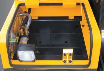 Large tool box for extra storage Highly efficient Hydraulic