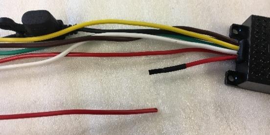Wiring Option 3 (For trucks with LED taillights) 1. Follow Steps 1-3 in Wiring Option 2 2. Cut red wire on loose heat shrink side about 2 inches from the black driver box.