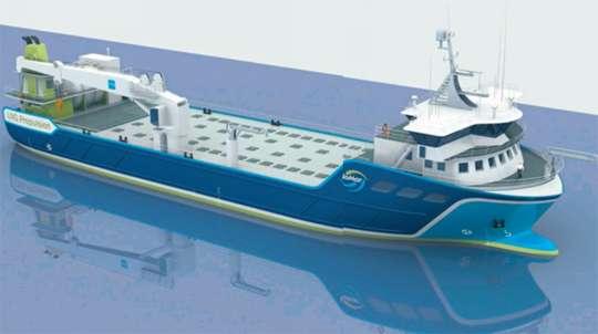 RoRo/Containers Main Engine: RR Bergen 35:40, V12, 5250 kw, 15 knots Capacity: