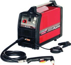 With the PC-210 cutting need no longer be a problem, forget the grinder, simply take the torch and cut in seconds. This inverter based machine is equipped with an integrated air compressor.