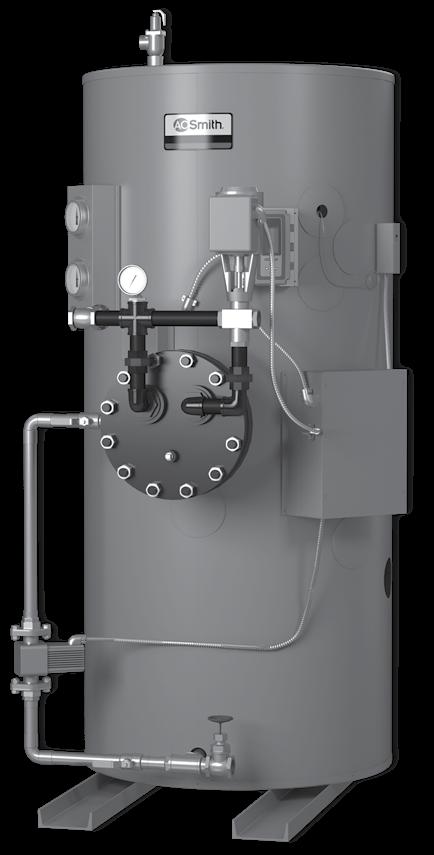 STEAM / HOT WATER MODELS HWG FEATURES A. O. Smith hot water generators are available for operation with steam or boiler water as the energy source.