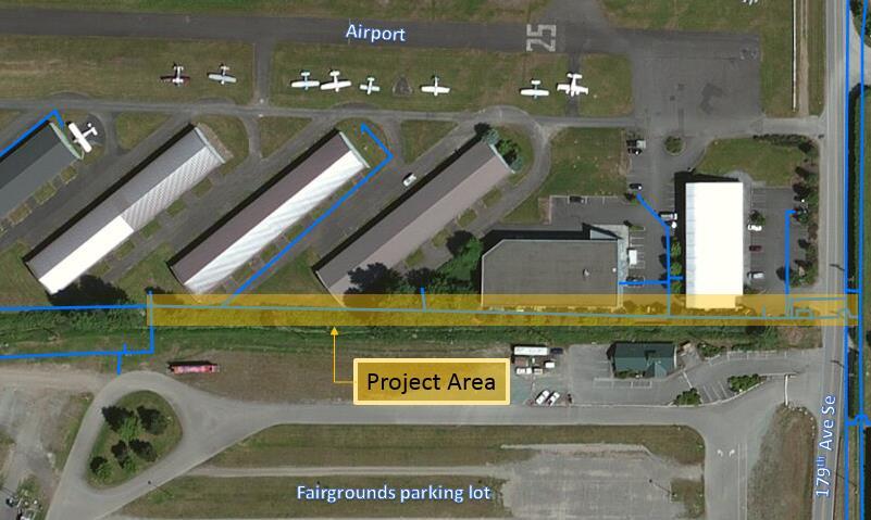 AIRFIELD WATER MAIN UPGRADE PROJECT The City is developing plans to increase the size of the water main adjacent to First Air Field (Monroe airport).