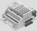 connectors Modular system offering a range of configuration options Freely extendable system with individual sub-bases and modular tie rods Up to 32 solenoid coils Conversions and extensions possible