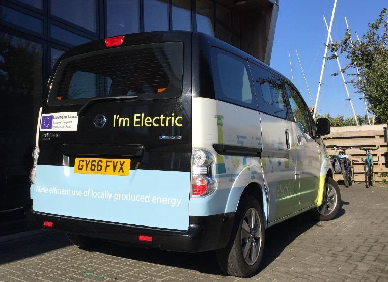 The (EV) Transport demonstration project Establishing a Grid-optimised Community Car-share system 10 vehicles, 10 solar canopies 25 Chargers (with V2G capability) Hitachi focus: Electric Vehicles as