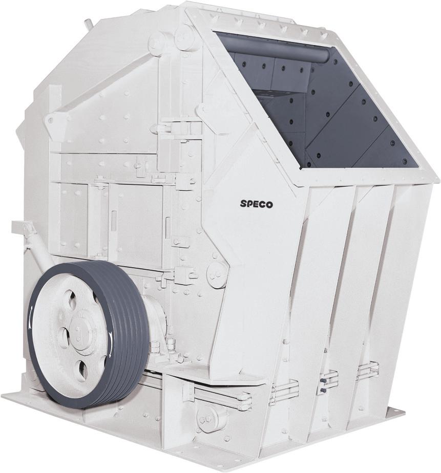 Impact Crusher Horizontal Shaft Impact Crusher Features: Has taken a patent in U.S.A. Three-Four Rows of Blow Bars. Extra large Feed Opening Rotor Assembly equipped with anti-skid device.