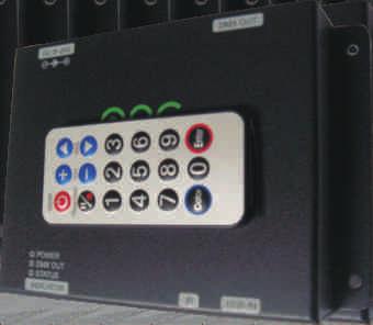 Controls up to 20 modules. emote key pad not included.