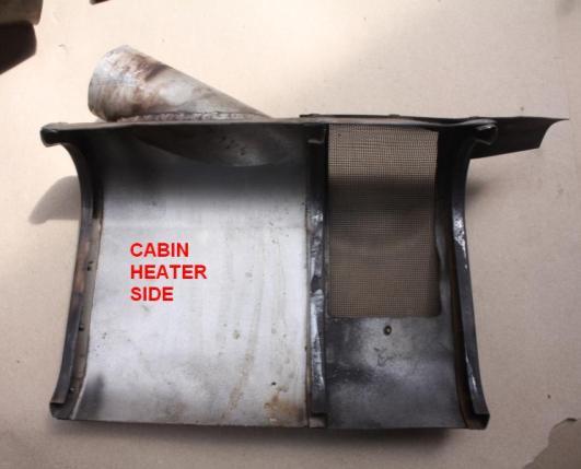 carburettor heater side (and not on the cabin heat side).