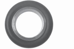 KF Components KF Seals KF Centering rings, FKM, stainless steel 16 Temperature range -10 C to 150 C Option low-outgassing or with improved chemical resistance (see page -22) D D2 FKM FKM treated FKM