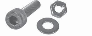 CF Components CF Quick ccess Doors llen head bolt sets for CF quick access doors, stainless steel Mounting on CF flange llen head bolts Nut Washer ISO 4762, 2 ISO 402, 2 ISO 7089, 2 Number of