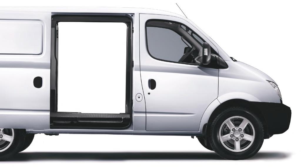ACCESS SPACE Double side-sliding doors 2.5-litre turbo-diesel engine EASY TO LOAD Recessed load tie down points PLENTY OF ROOM The is a large van built to make carrying loads easy.