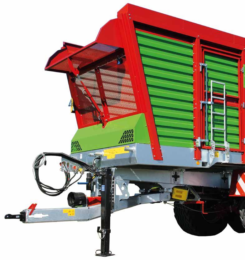 Forage transport wagon Robust & powerful The Strautmann Giga-Trailer Front panel hydraulically folding