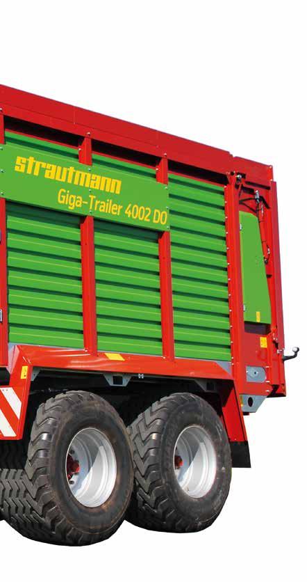 The Strautmann Giga-Trailer 02 Optional extension for increased transport capacity The proven