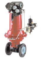 Pneumatic Valve Actuation - Valve Throttling and Flow Control Hysteresis for weir type diaphragm valve fitted with
