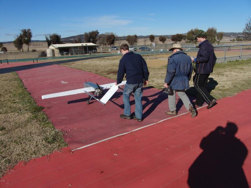 UAV from the runway
