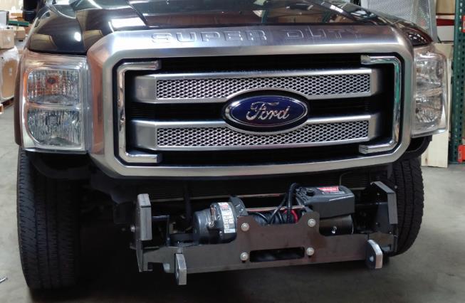 BUMPER FITMENT 5. Fit winch to winch frame using hardware supplied by winch manufacturer. 6.