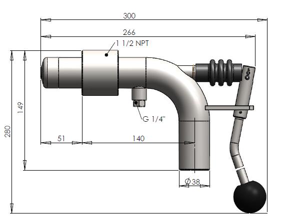 Water pipe 2) European Directive Information Machinery Directive 2006/42/EC - Available only for SAVE sampler with the pneumatic cylinder (AD) - Assessment of conformity with internal checks on the