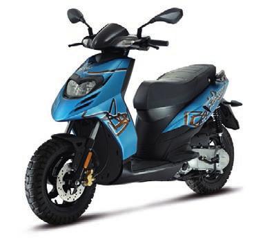TYPHOON PURE ENERGY 125 / 50 2T Piaggio LEADER 125cc engine Piaggio Hi-PER 2 50cc engine Easy to ride thanks to its compact size and flat footrest Simple and sleek design Large