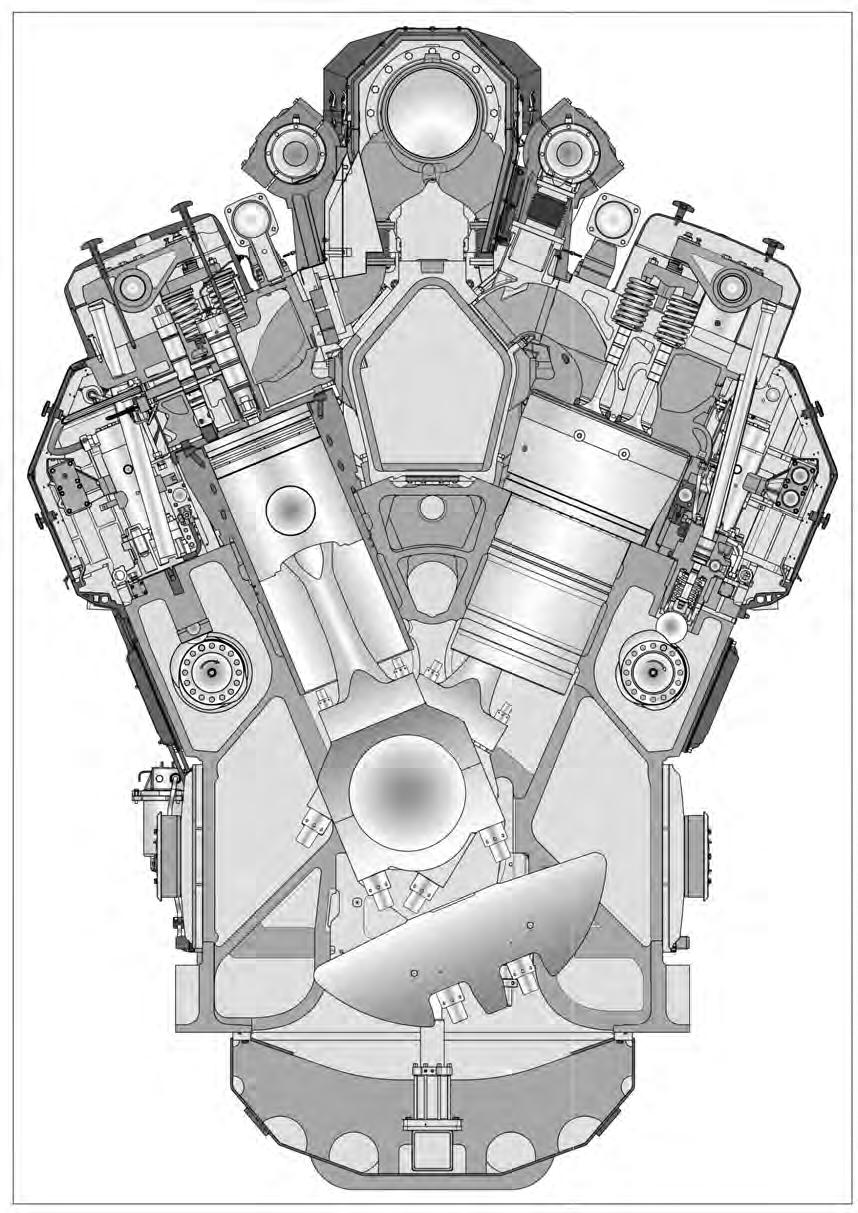 4. Description of the Engine Wärtsilä 50DF Product Guide Fig 43 Cross