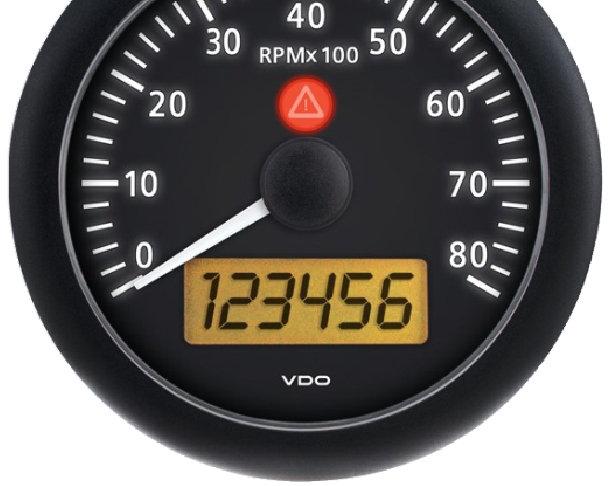 / or digital representation of speedometer and tachometer signals (OEM solution) 110 mm multifunction devices, such as 4-in-1 or 2- in-1 Integration of up to five display / warning lights (OEM